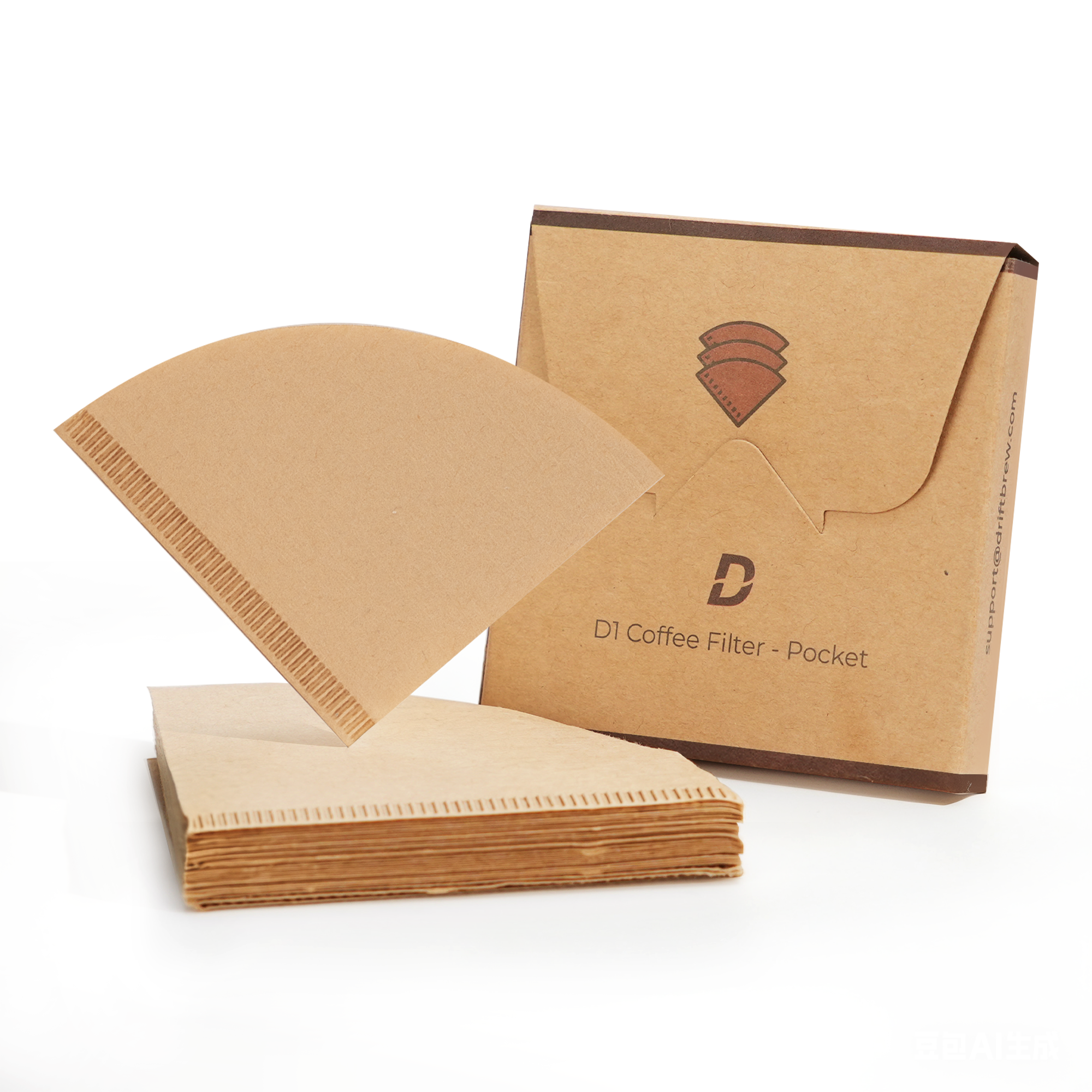 D1 Coffee Filters-Pocket 100ct, Compostable, Disposable Coffee Filters Fits Driftbrew D1 All-in-One Coffee Press
